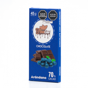 chocolate con arándano